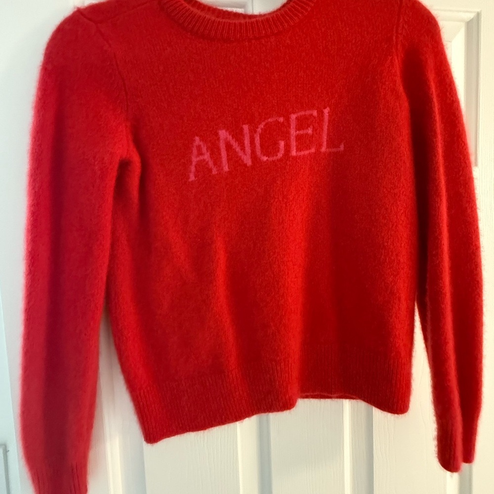 Victoria's Secret Bright Red ANGEL Sweater